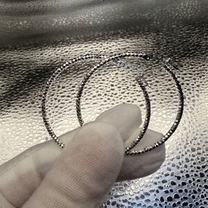New silver hoops
